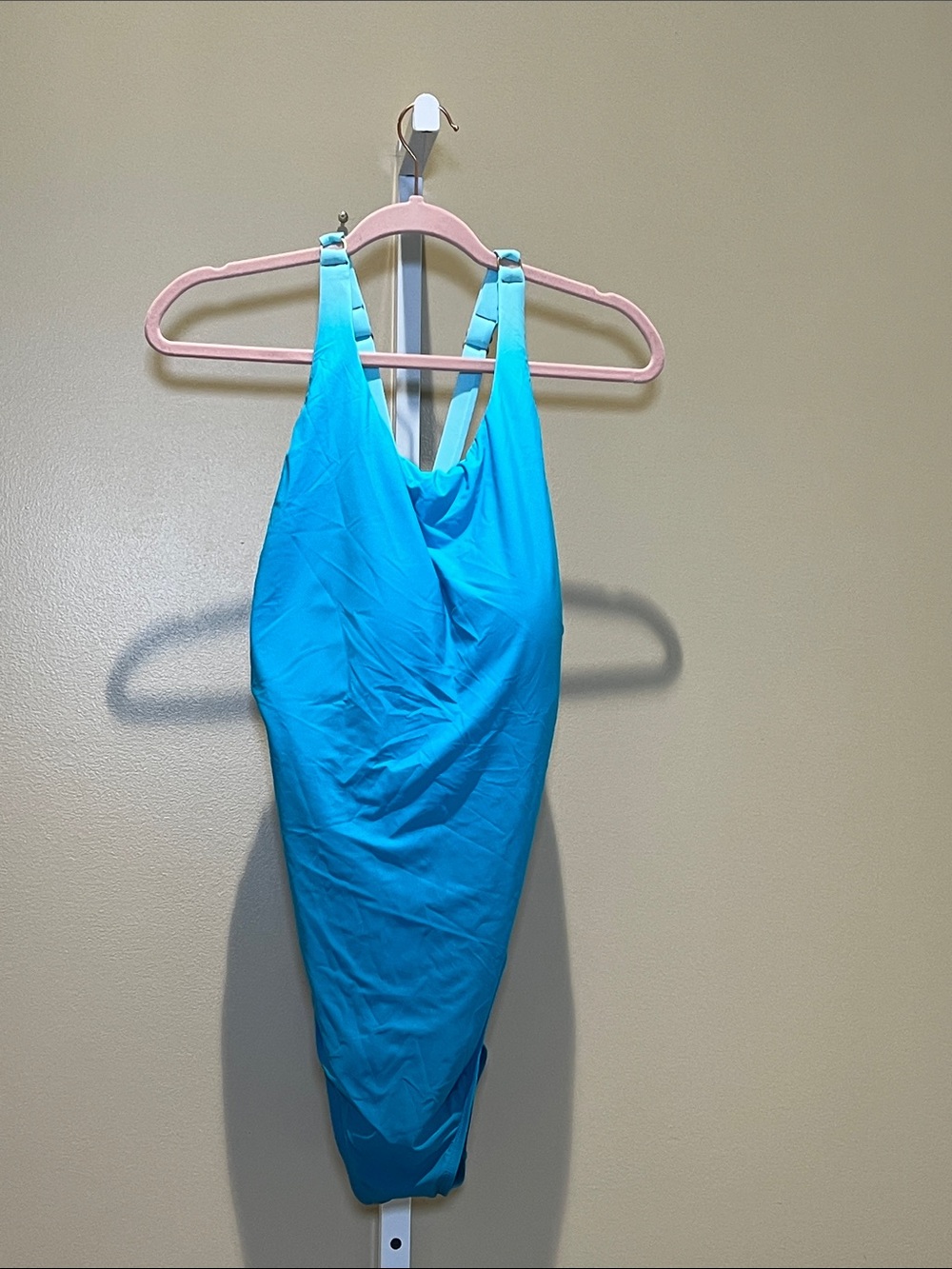 Jantzen Bright Ombré Turquoise One-Piece Swimsuit